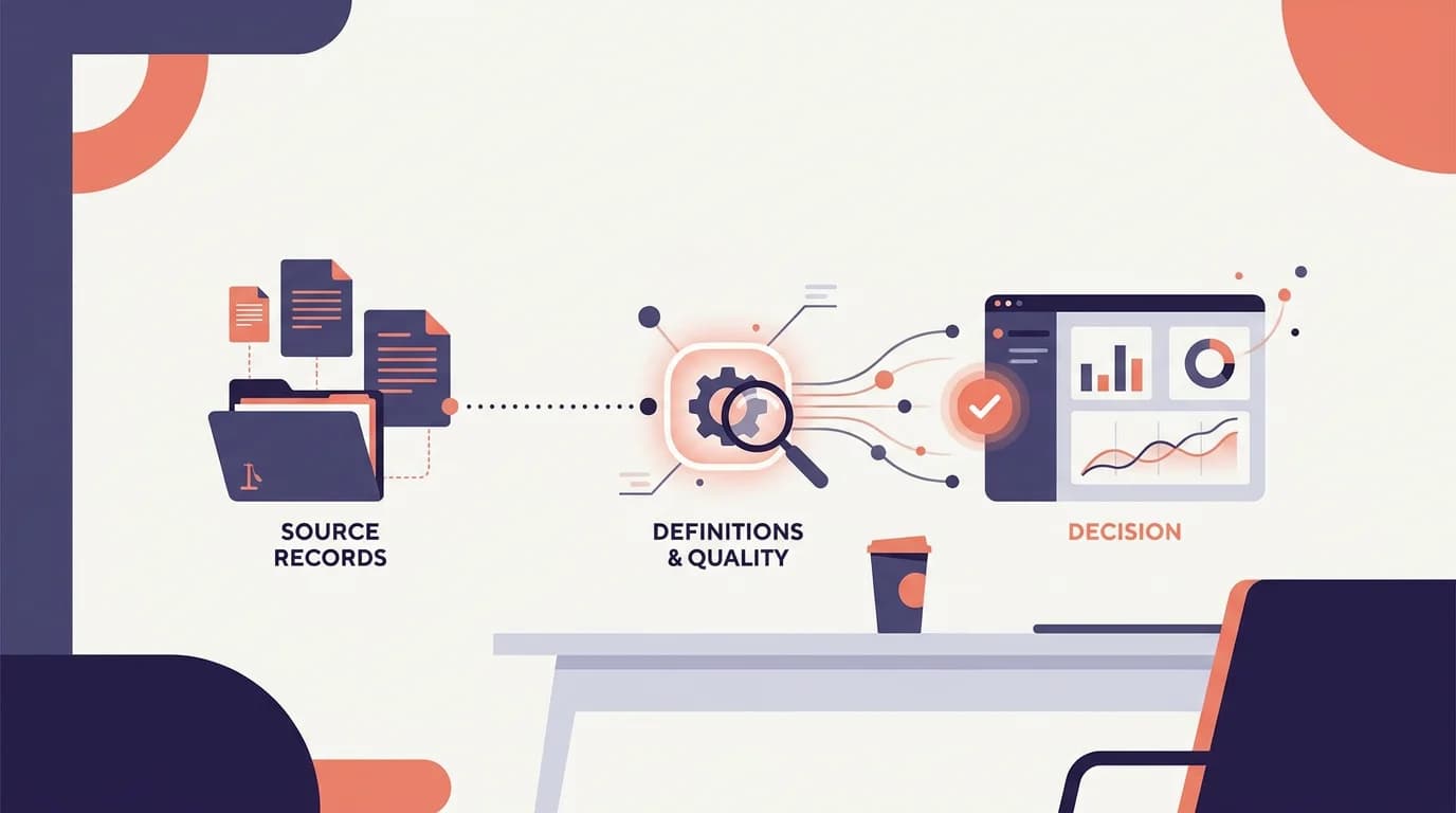 Legal operations data analyst: from source systems to decisions illustration for Legal Ops Careers